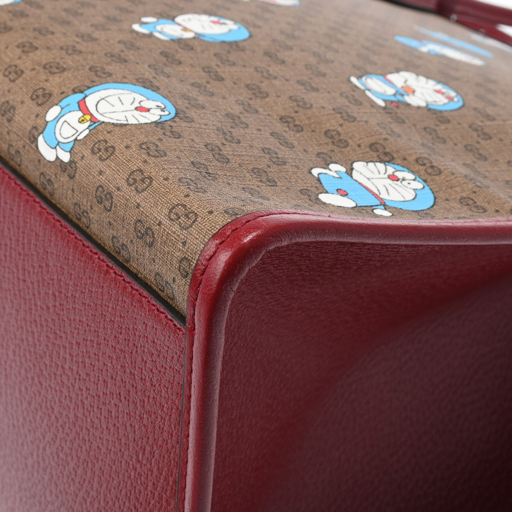 Gucci Canvas Bag Collaboration Tote GG Supreme Beige Doraemon - Picture 9 of 9